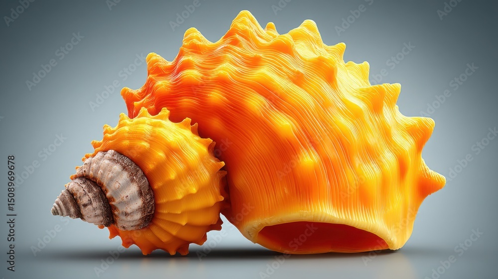 Poster abstract representation of a form featuring the golden ratio spiral emphasizing natural geometry in 