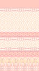 Fabric pixel abstract geometric pattern Thai style design for clothing, fabric, background, wallpaper, wrapping, batik. Knitwear, Embroidery style. Aztec geometric art ornament print.