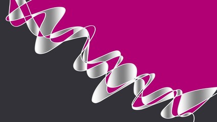 pink ribbon on a white background