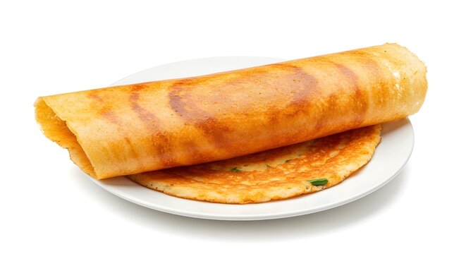 Dosa on white plate