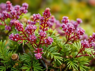 Obraz premium Alpine Wildflower with Majestic Violet Blooms