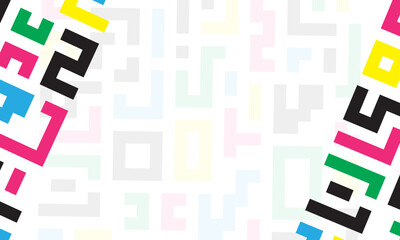 Colorful lines abstract stylish mosaic design modern flat background