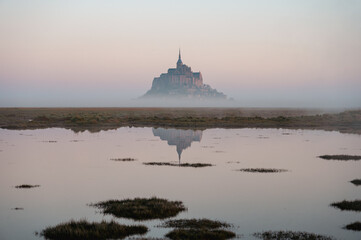 Mont Saint-Michel Abbey and Village, Normandy, France