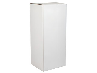 Isolated Shot of Blank White Box Isolated on transparent background, Isolated Png file, Cut-out, Isolate Png, No Background, Isolated object