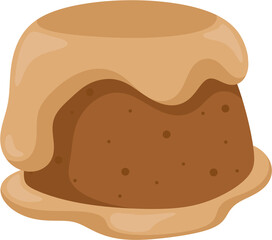 illustration malva pudding