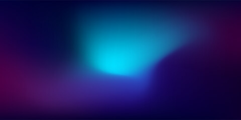 abstract gradient background with glowing blue and purple hues, creating a smooth and dreamy light effect in a dark, futuristic atmosphere.