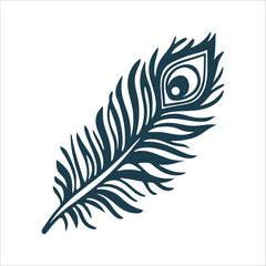 Obraz premium Saraswati Day Peacock Feather Intricate Royal Purple