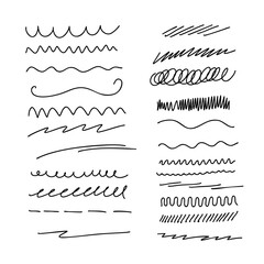 Doddle Sketchy Line Elements set