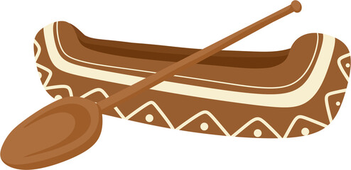illustration kayak boat