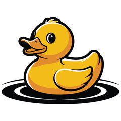 yellow rubber duck isolated