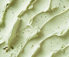 Obraz premium Pistachio ice cream texture, background.