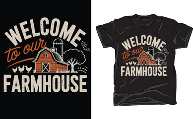  farming graphic design  farmhouse t-shirt art