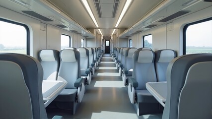 Naklejka premium interior of a train