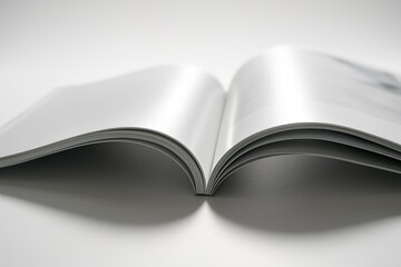 Centerfold Curve in Open White Magazine