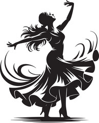 silhouette, woman, body, dancer, vector, black, illustration, dancing, fashion, lady, dance, beauty, ballet, people, pose, model, person, figure, hair, shadow, shape, sport, naked, fitness, legs