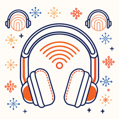 Technology Gadgets Vector Icon Set – EPS Line Art Illustrations