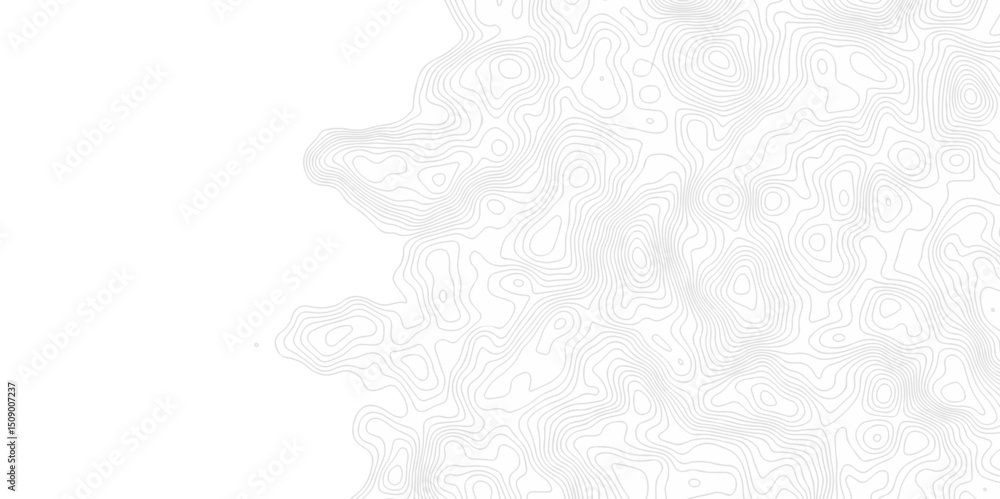 Poster minimal lines topographic contour lines grid map seamless pattern. geographic mountain relief. abstr