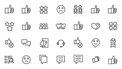 Fototapeta premium Social media icons set vector illustration like comment share feedback customer support communication