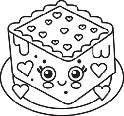 Cute Kawaii Desserts Coloring Pages – Adorable Sweet Treats, Fun & Easy Donut, Cake & Ice Cream Designs for Kids & Adults, Printable PDF