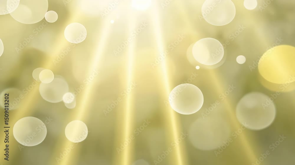 Poster abstract light rays and bokeh effect creating a dreamy background for various applications