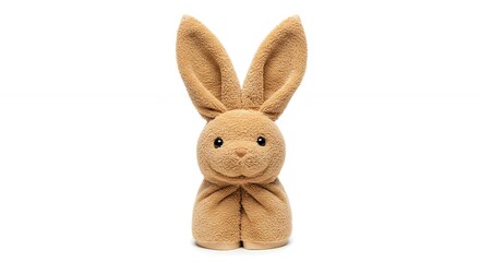 Obraz premium Beige plush rabbit toy