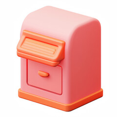 Outdoor Mailbox, clipart, cute, cartoon, icon isolated on transparent background