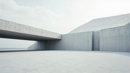 Fototapeta premium warehouse building with silo