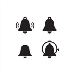 set of black and white bells