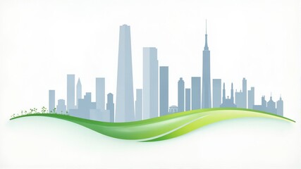 Fototapeta premium green city background