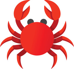 red crab vector illustration