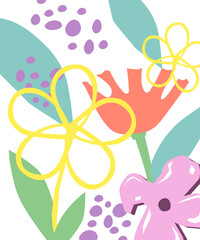 Baner z kwiatami © Laura