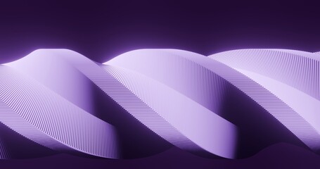 Abstract background spiral geometric pattern of design 3d render
