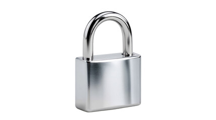 Fototapeta premium Secured Access: A close-up shot of a gleaming silver padlock, symbolizing security, protection, and safeguarding personal information. It evokes a sense of trust and data safety.