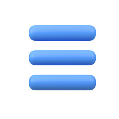 Fototapeta premium App menu isolated 3d render icon illustration