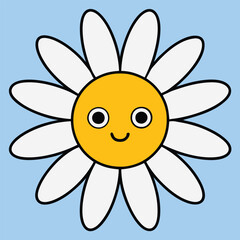 yellow flower with a smile