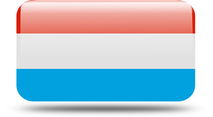 Obraz premium rectangles 3d look Flag of luxemburg