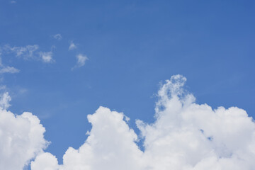 Blue sky with white clouds