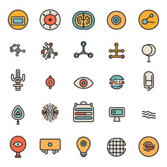 Modern Digital Icons Vector Set for Technology and Innovation Themes
