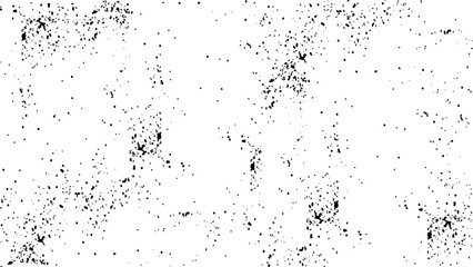 Grunge overlay layer. Abstract black and white vector background. Monochrome vintage surface with dirty pattern. 