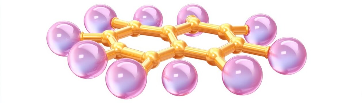 Graphene chip interaction with beff flat icon illustration in a scientific environment