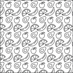 abstract new vector fruit pattern design.