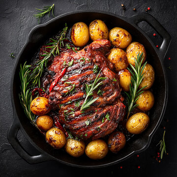 Traditional Spanish dish - lechazo or roast lamb