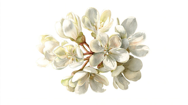 A solitary watercolor crosne