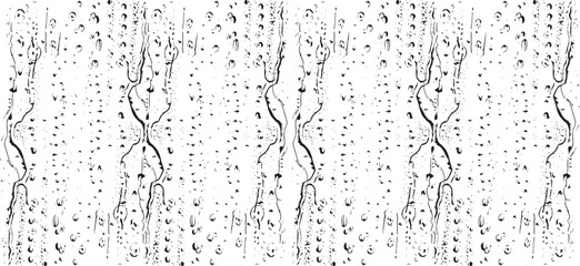 Small water drops texture vector. Rainy window overlay texture. Rain on glass background. Abstract halftone textured effect. Vector Illustration. EPS10.