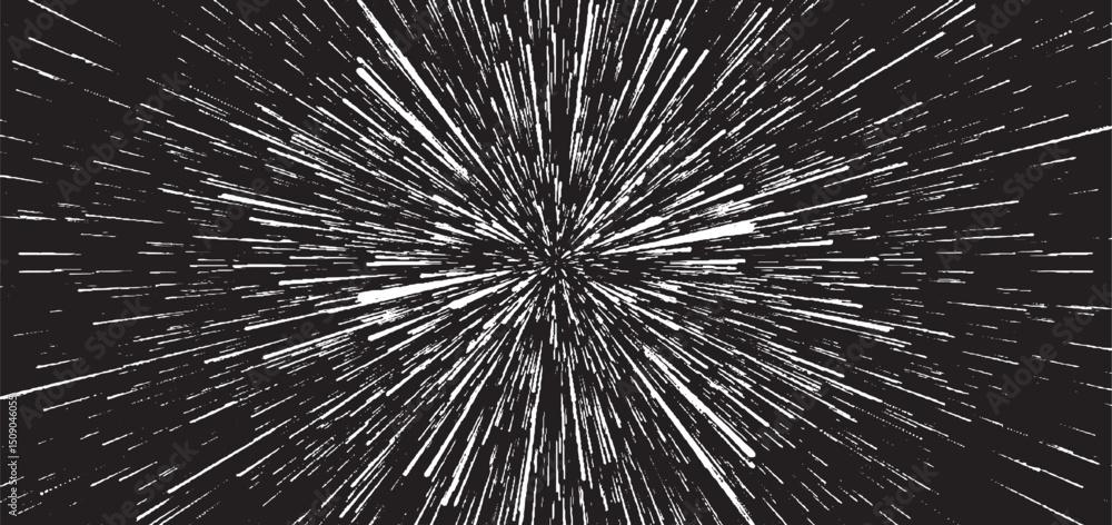 Poster circular starburst explosion texture. distressed uneven grunge background. abstract vector illustrat