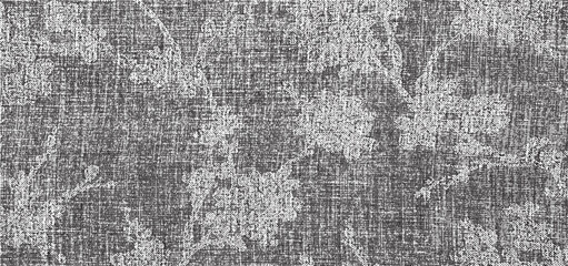 Vector fabric texture. Distressed texture of weaving fabric. Grunge background. Abstract halftone vector illustration. Overlay to create interesting effect and depth. Black isolated on white. EPS10.