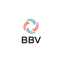 BBV  Letter logo white background