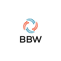 BBW  Letter logo white background