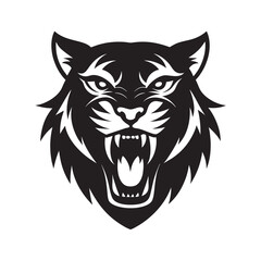 Roaring Tiger Head Profile