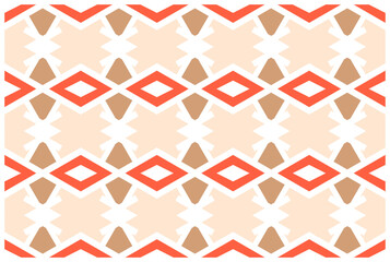 Geometric seamless pattern with diamonds and triangles design